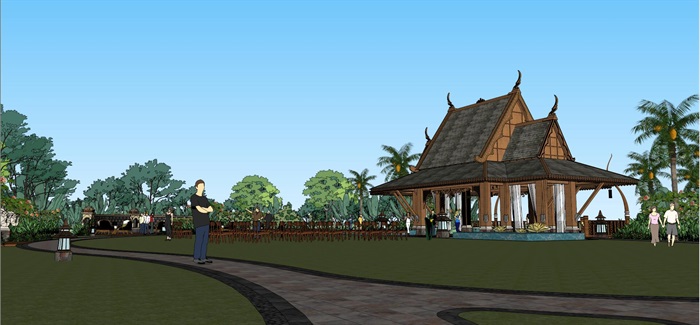 025婚礼岛模型 东南亚 泰式(2)