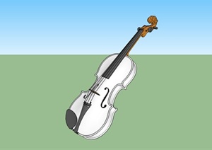 爱情主题小提琴景观雕塑SU(草图大师)模型