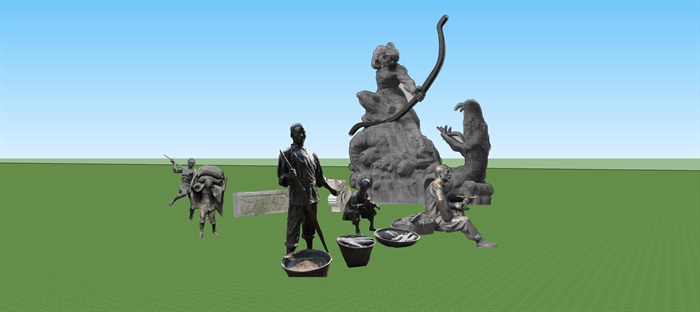 景观雕塑情景雕塑铜-3d.jzsc.net(2)