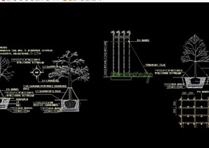 详细的完整景观树池设计cad施工图