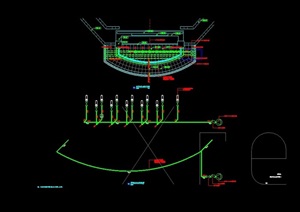 西南转角水景cad详图