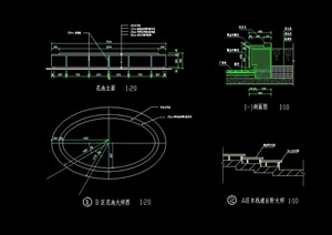 花池园林景观节点素材设计cad施工图