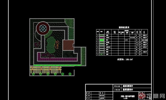 详细的完整屋顶花园全套图设计cad施工图