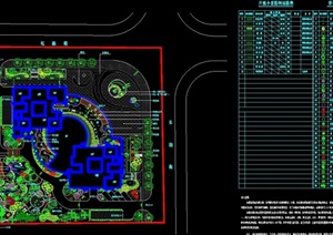 某花园小区景观平面设计cad方案