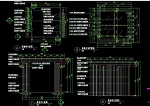 详细的景观亭子设计cad施工图