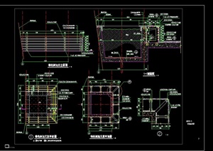 园林节点树池素材设计cad施工图