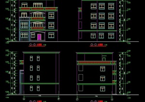 私人别墅建筑cad施工图带效果图