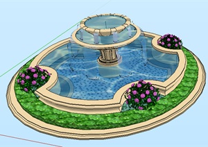 水池----模型丰富详细材质清晰，具有很高的学习价值，值得下载