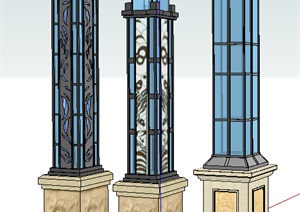 灯柱3----模型丰富详细材质清晰，具有很高的学习价值，值得下载