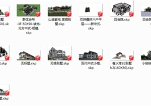 中式别墅五----模型丰富详细材质清晰，具有很高的学习价值，值得下载