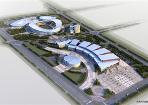 007 江苏运河文化城运河国际会议中心体育中心建筑方案