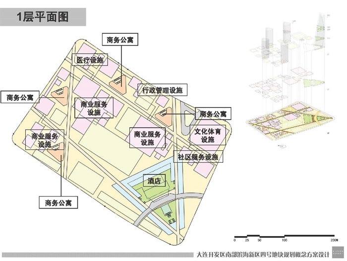大连开发区南部滨海新区概念规划设计(4)