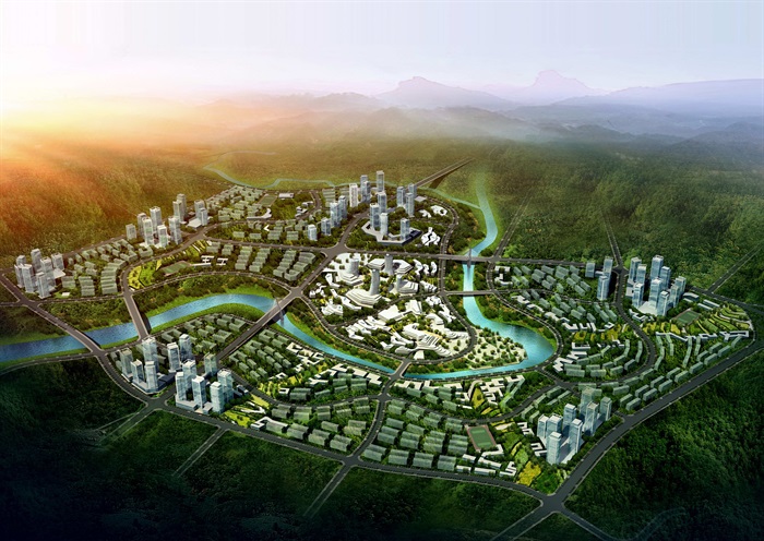 两江新区水土中心区城市设计(1)