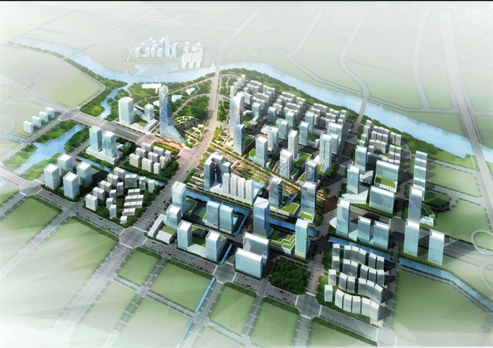 佛山南海金融广场城市设计——中建国际CCDI(2)