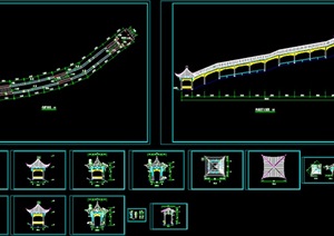 亭廊组合施工图1------------内容丰富详细，具有很高的学习价值，值得下载