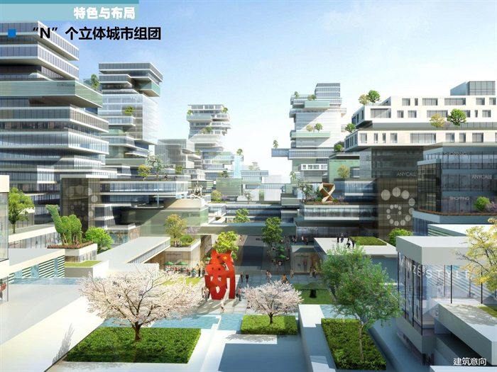 超级经济功能-超级城市象形-超级环境区位-深圳湾超级总部城市设计方案+SU模型+CAD总图(8)