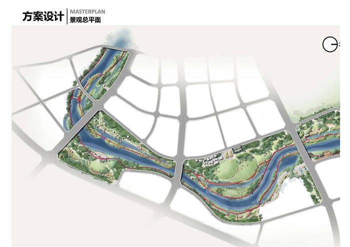 最美滨水走廊-活力生态绿地-某市杨柳湖水环境综合治理项目概念性规划设计方案(11)