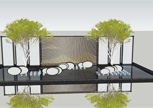 新亚洲山水景墙模型5 (5)-------内容丰富详细，具有很高的学习价值，值得下载