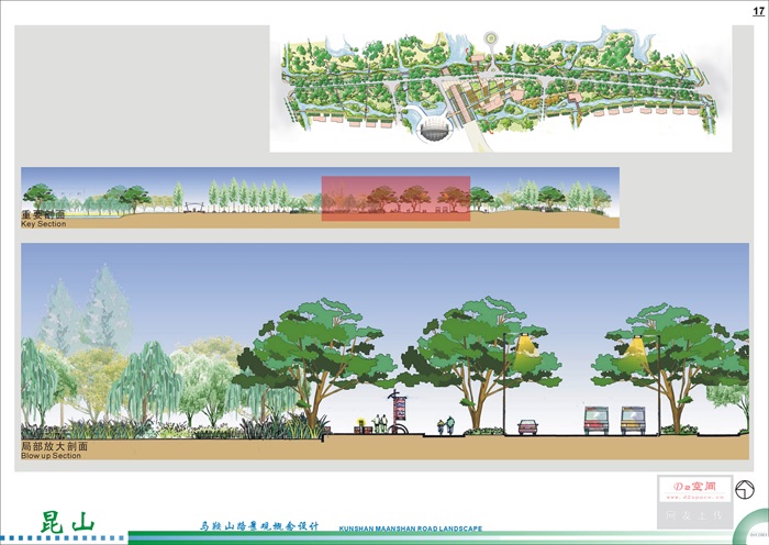[EDAW]江苏昆山马鞍山路道路景观概念设计设计方案(7)