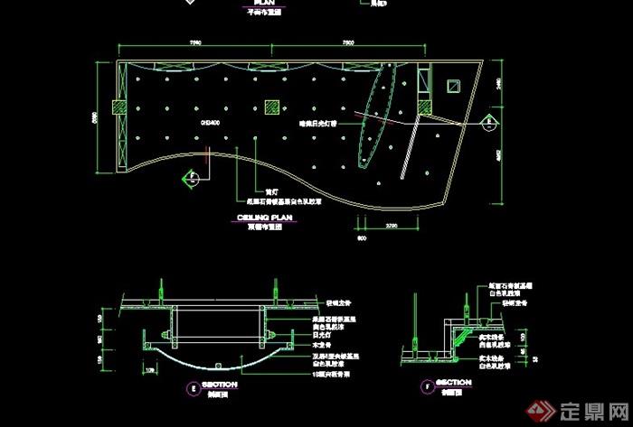 电器店详细完整设计cad施工实例