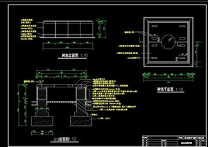 树池详细的坐椅cad施工图