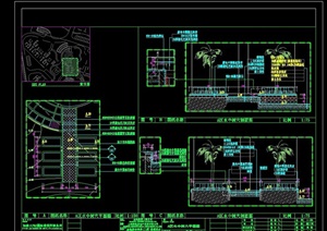 详细的水中树穴cad施工图