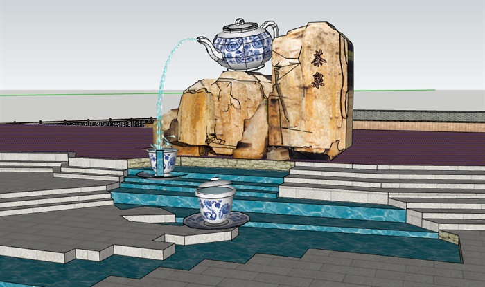 茶泉流水阶梯(3)