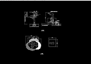 园林景观雕塑小品详细设计cad施工图