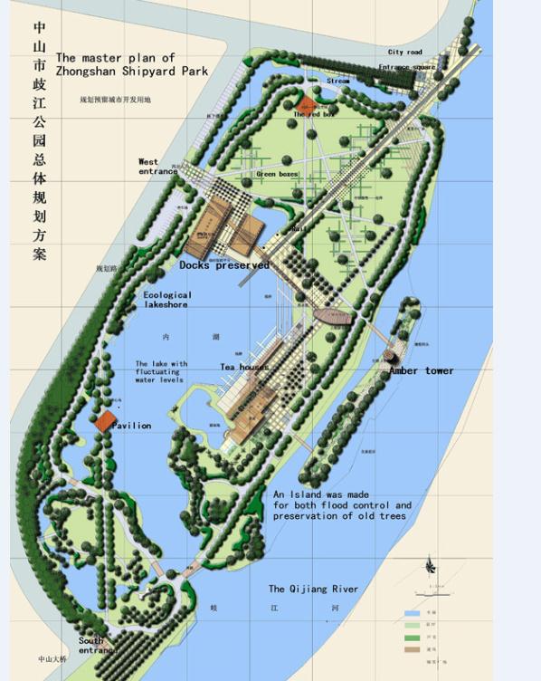 中山市岐江公园整套CAD景观施工图（附完工实景 ）(10)