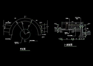 园林景观详细的树池设计cad施工图