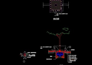 园林景观详细的树池完整设计cad施工图