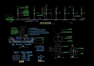 园林景观节点雕塑小品设计cad施工图