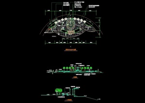 园林景观平台节点素材设计cad施工图
