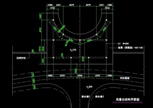 园林景观节点水景墙素材cad施工图