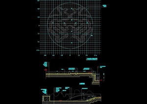 园林景观节点广场水景素材cad施工图