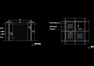 园林景观详细的铺装节点cad施工图