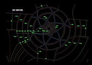 园林景观详细的广场铺装节点cad施工图