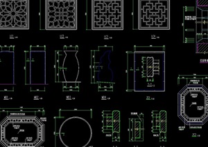 古桥诺干经典样式设计cad施工图