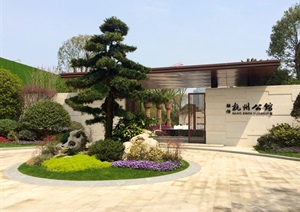 融信杭州公馆示范区植物CAD施工图、实景图
