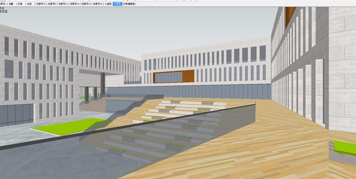 北化工新校区建筑规划设计方案SU模型(3)