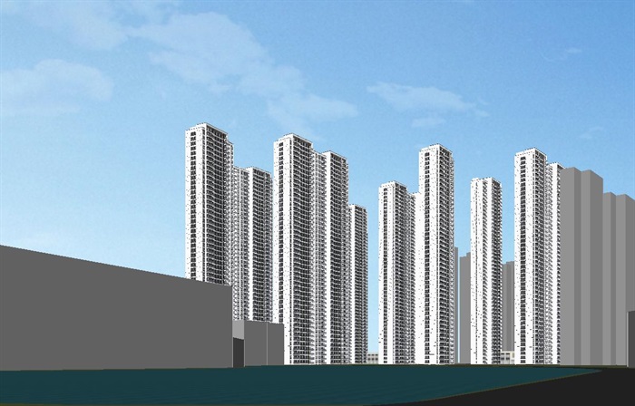 武汉融创汉阳铁厂红砖风格旧改总体规划设计建筑与景观SU模型(14)