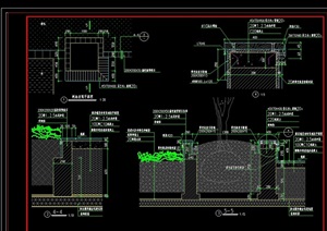 独特详细的完整树池设计cad施工图