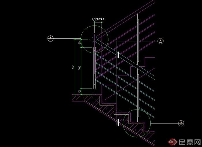22个楼梯节点完整详细设计cad详图