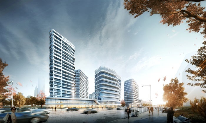 北京未来科技城 整合模型（公建+住宅）北京天华(3)