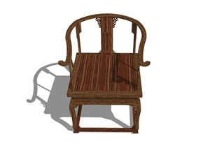中式风格十多种不同的桌椅素材设计SU(草图大师)模型