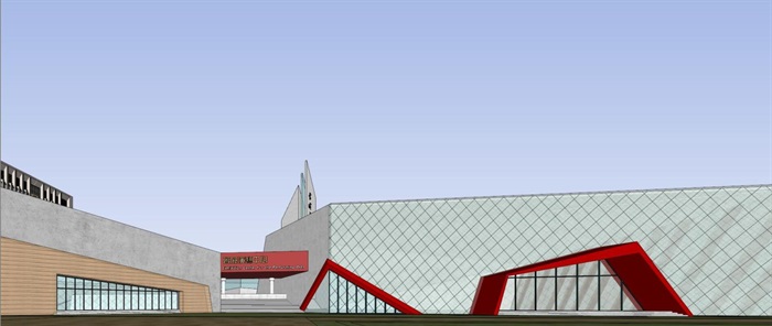 蒙城行政中心政府办公楼建筑规划设计方案SU模型(6)