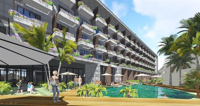 三亚绿地·悦澜湾新亚洲风格别墅+酒店+公寓+商业项目建筑方案SU模型(10)