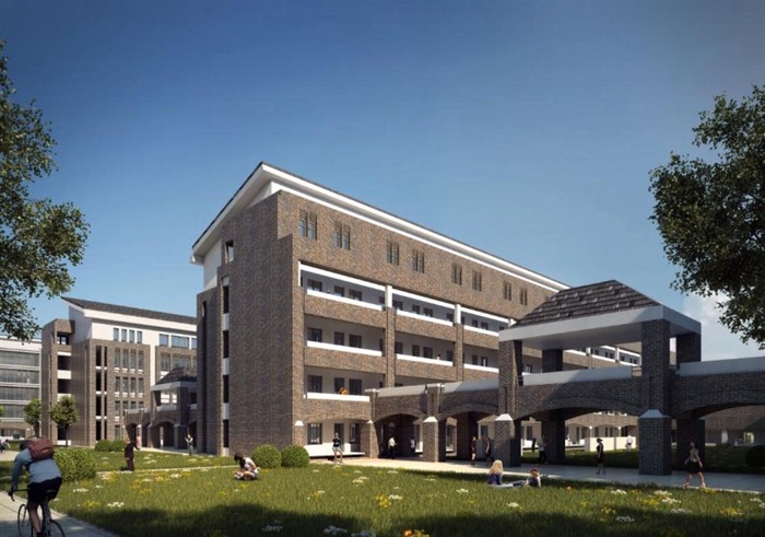 山西大学东山校区建筑规划设计方案SU模型(12)