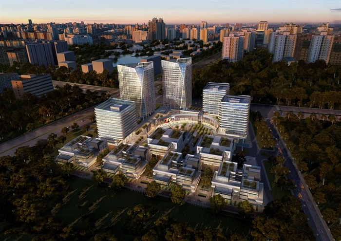 武汉泰然生物谷建筑与景观方案SU模型(7)