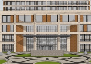 吉林国健高新妇产医院建筑方案SU(草图大师)模型